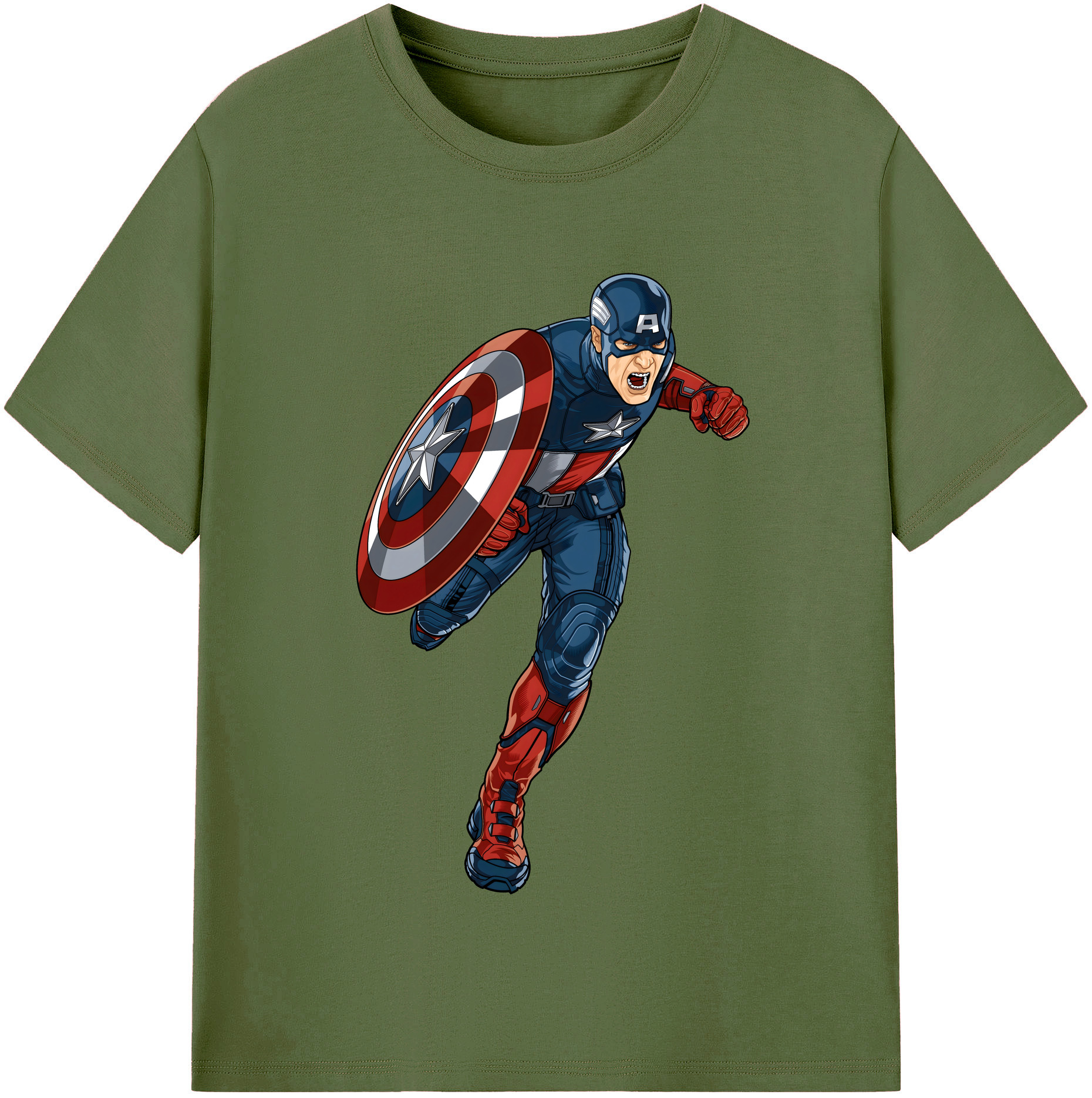 （画像用） アベンジャーズ The Avengers 綿100％半袖Tシャツ（フロントプリント）
